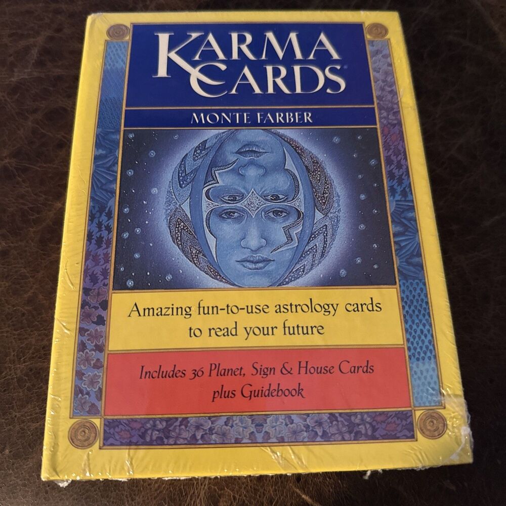Karma Cards Set Monte Farber 36 Illustrated Card 96 Page Guidebook Keeper Sealed